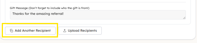 Add Another Recipient
