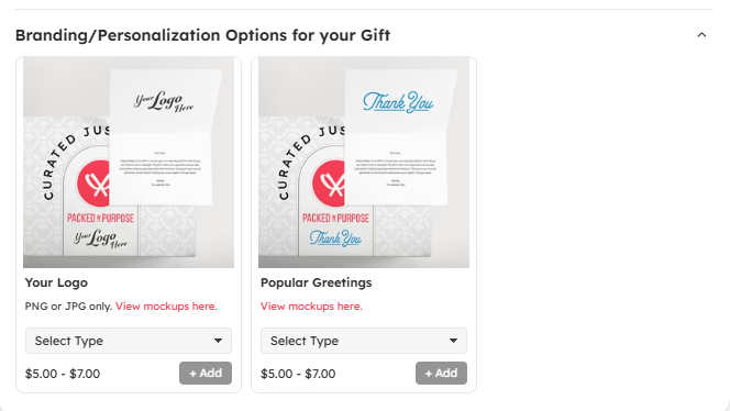 Multiple Cart_Personalization Options for Your Gift